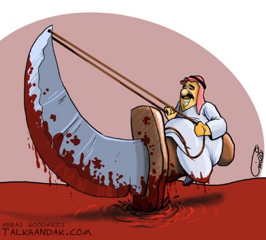 Bahrain,cartoon,al khalifa,War crimes,ثورة البحرين,جرائم,آل سعود,عاهة,کاریکاتیر,عباس,گودرزی,کاریکاتور,abbas,goodarzi,خون,عرب,مسلمان