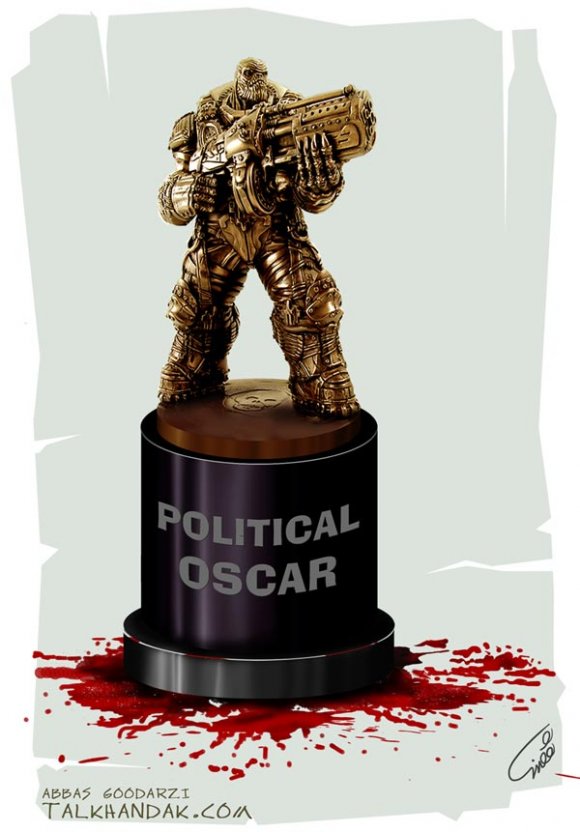 Argo,Film,Cartoon,oscar-2013,اصغر فرهادی,جایزه اسکار,فیلم,سینما,سیاسی,کاریکاتور,تندیس,آمریکا,اسرائیل