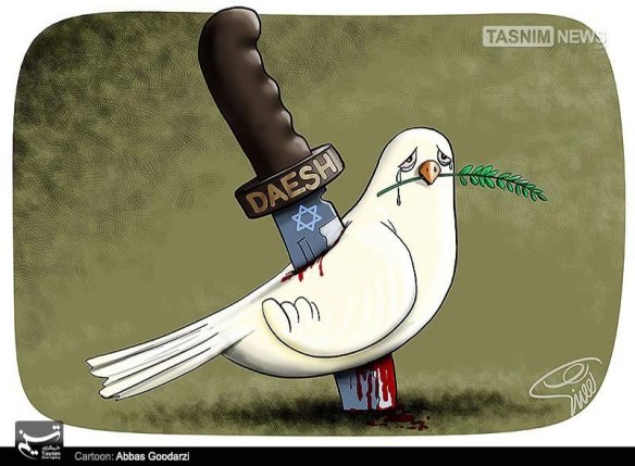 کاریکاتور,داعش,عکس کاریکاتور,عراق,سوریه,عباس گودرزی,کبوتر,صلح,آرامش,چاقو,دشنه,daesh,برگ زیتون,خون,کشتن,سیاسی,سیاست,تکفیری,بعثی,وهابی