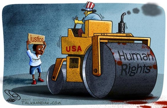 کاریکاتور,عکس کاریکاتور,دانلود کاریکاتور,حقوق بشر,سیاهپوست,فرگوسن,عدالت,آمریکا,سیاسی,human