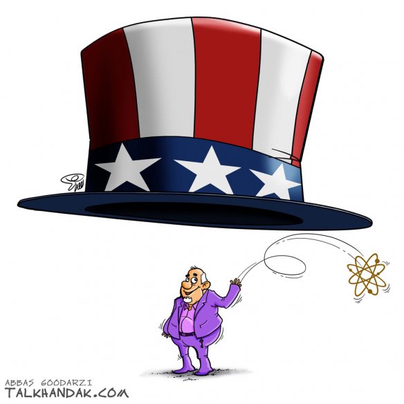 کلاه,گشاد,دولت,توافق,هسته ای,کلید,حسن روحانی,ظریف,آمریکا,سیاسی,سیاست,بنفش,کاریکاتور,عباس گودرزی,طنز