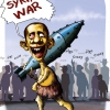 اوباما,جنگ,موشک,بمب,سوریه,Syria,کاریکاتور,گرز,چماق,غار نشین,سیاسی,سیاست,سیاسی,کارتون,عباس گودرزی,مردم,crazy